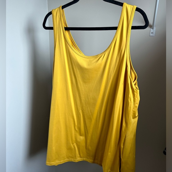 Addition Elle Tank Top Yellow Size 3X - Picture 4 of 6